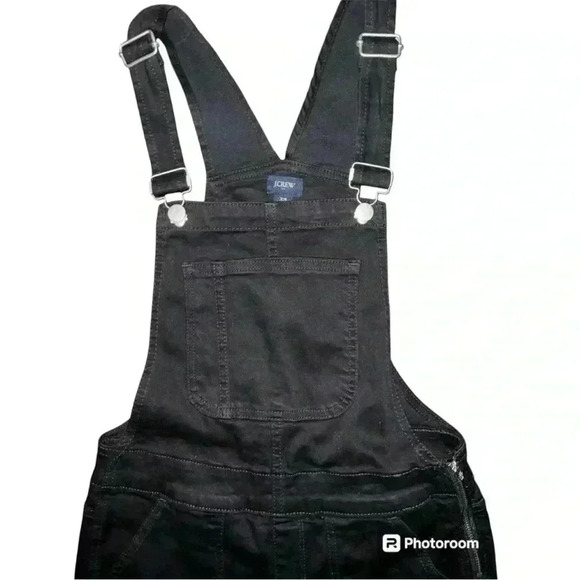 Black overalls with side waist zipper, J Crew XS - Picture 2 of 9